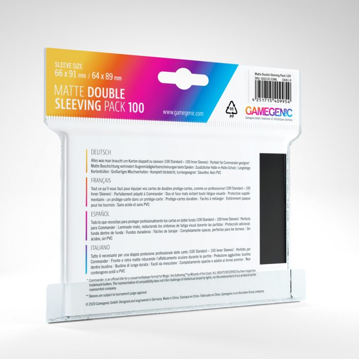 Gamegenic - Matte Prime Double Sleeving Pack