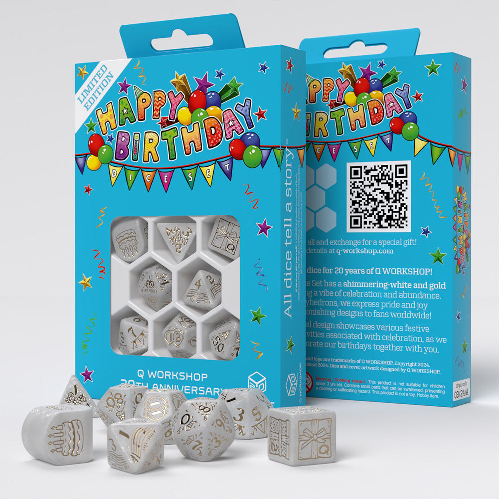 Q WORKSHOP - Happy Birthday Dice Set
