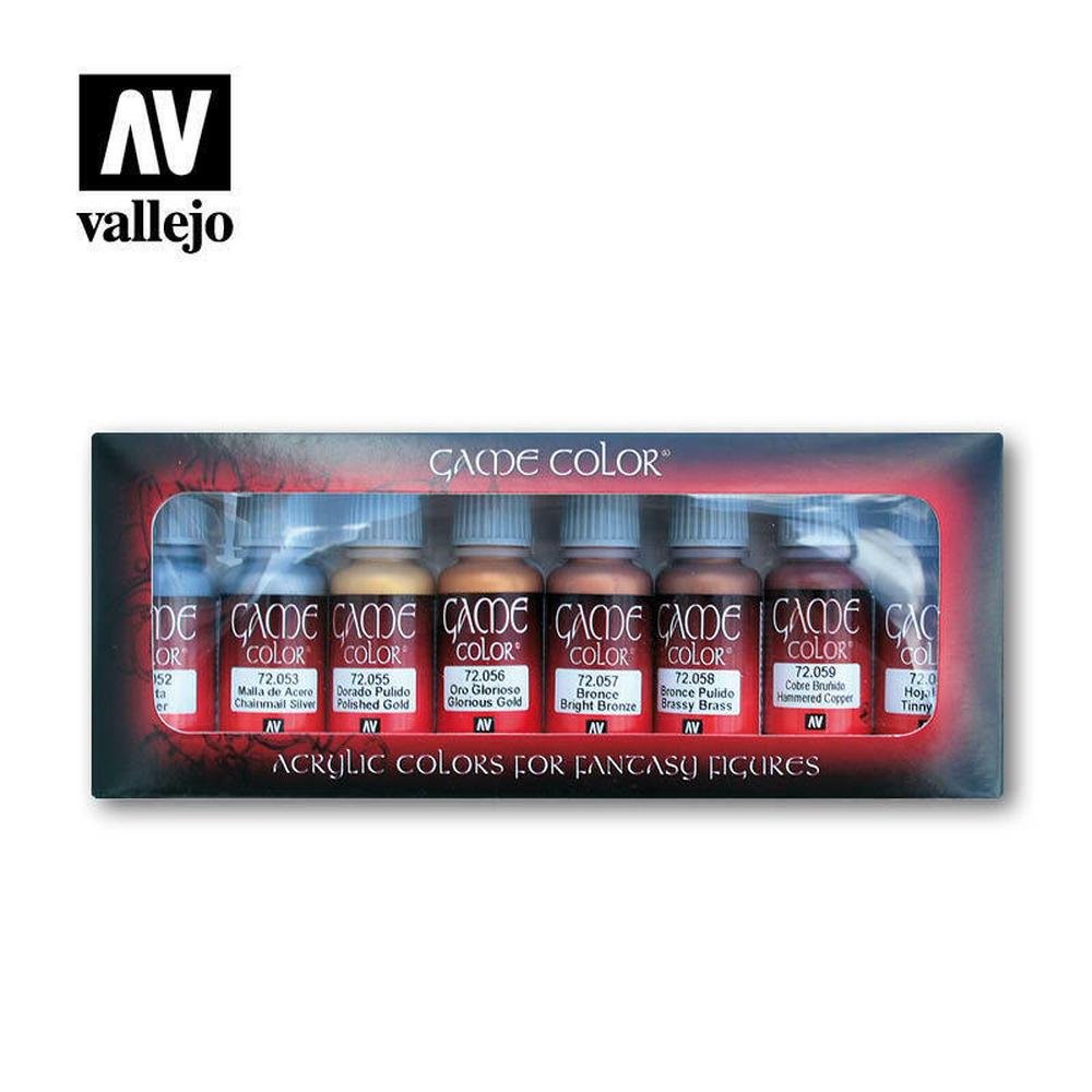 Vallejo: Game Colour - Metallic colours 8 Colour Set